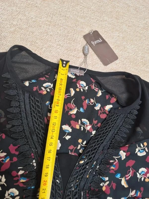 Formul Vestido vintage floral retro negro T36 – photo 14